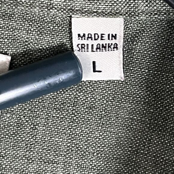 Baird McNutt Murano Linen Shirt Mens Large Button Up Short Sleeve Safari Preppy - Picture 4 of 7